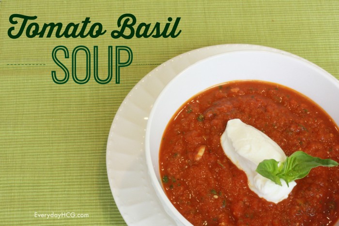 Tomato Basil Soup with Greek Yogurt (P2, Vegetarian, Low Carb ...